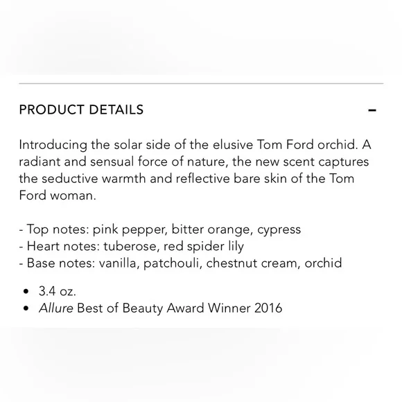 Orchid Soleil Tom Ford EDP eau de parfum for women 1.7 oz/50 ml - Picture 7 of 9